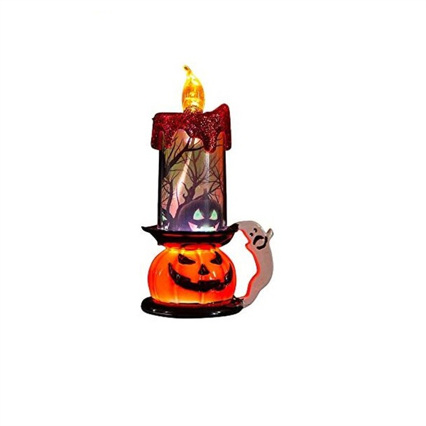 Halloween Candle Lights, Decorative Creative Electronic Candle Lights, Skull Pumpkin Lights, Halloween Creative Decorations