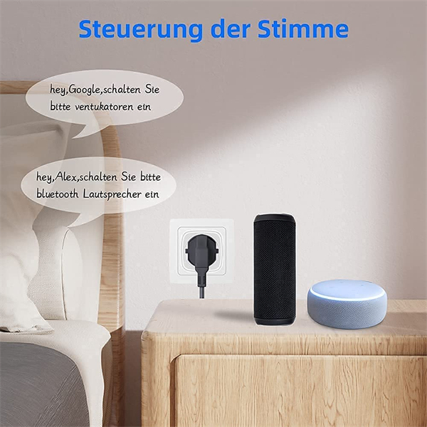 Wlan Steckdose Smart Home Wifi Steckdose Maidodo 16A 3500W 1er set smart plug, Alexa Zubehör, funktioniert mit Alexa Echo/Google Home und Smartgeräte, Sprachsteuerung mit Smartlife App-Zeitpläne.