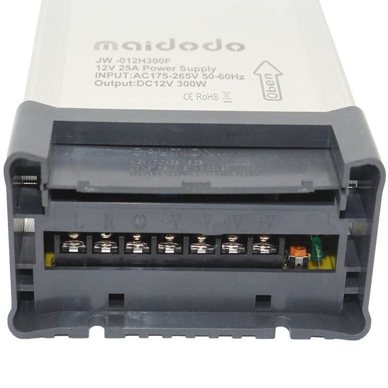 Maidodo LED Netzteil Trafo Schaltnetzteil DC 12V 30A 360W Transformator Treiber AC 175-265V IP53 Aluminium Netzgerät Adapter Für LED Streifen Stripe LED
