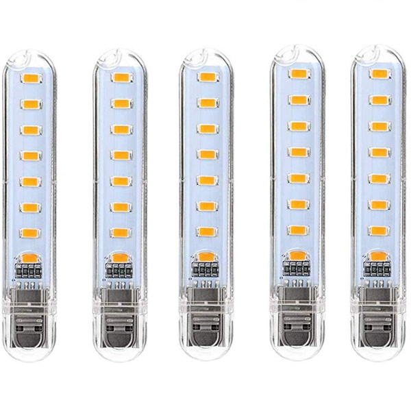 5PCS Mini Portable USB Veilleuse DC 5V 5730 SMD 3leds Bureau Livre Lampes de Lecture pour PC Ordinateurs Portables Ordinateur Mobile Puissance Camping lampe
