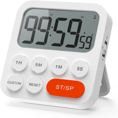 Maidodo Kitchen Timer Digital Timers for Cooking, Magnetic Count Up or Countdown Timer Clock with Large LCD Display and Loud Alarm, 99 Hours Digital Timer