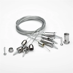Hanging wire adjustable,4*1m High quality steinless Steel wire with hanging kit,Hanging rope for ceiling light,Hanging wire kit for Picture,ceiling light,mirror