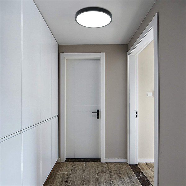 LED Deuchteleuchte Maidodo Ø30x5cm, 18W Rund Deckenlampe Warmweiß 3000K  für Büro, Schlafzimmer, Wohnzimmer, Flur, Keller