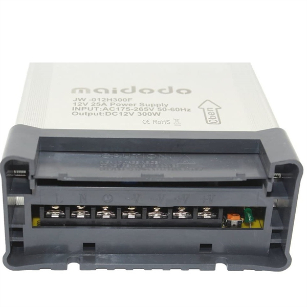 Maidodo LED Netzteil Trafo Schaltnetzteil DC 12V 30A 360W Transformator Treiber AC 175-265V IP53 Aluminium Netzgerät Adapter