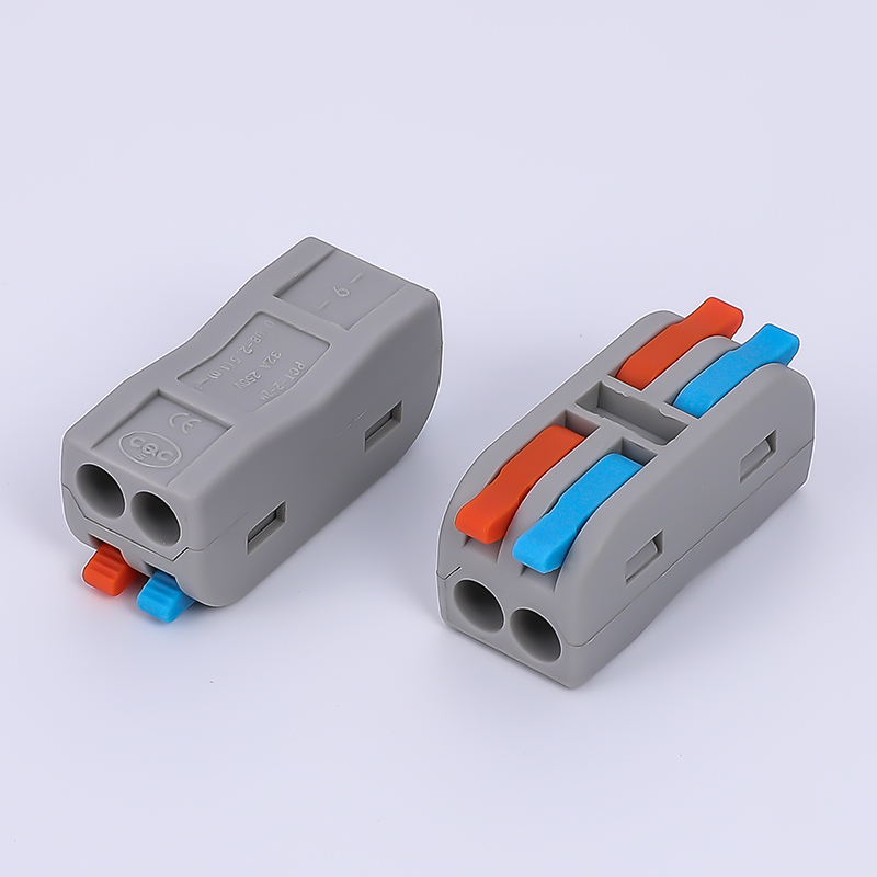 222-413B 412B bornes de câblage universelles compactes,mini connecteurs rapides à pousser 6 entrées (lot de 10)