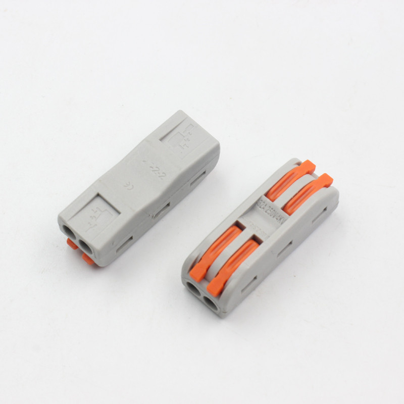 222-413B 412B bornes de câblage universelles compactes,mini connecteurs rapides à pousser 6 entrées (lot de 10)