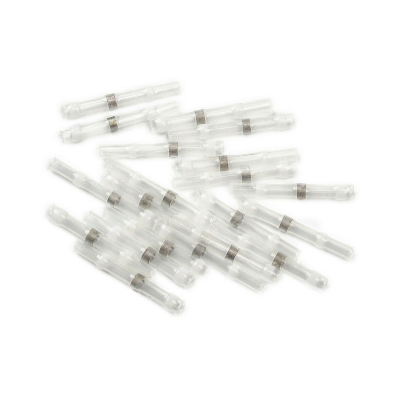 270 PCS Solder Seal Wire Connector Kit, Solder Seal Butt Terminal Waterproof Insulated Electrical Butt Terminals Wire Splice for Automotive Marine Boat