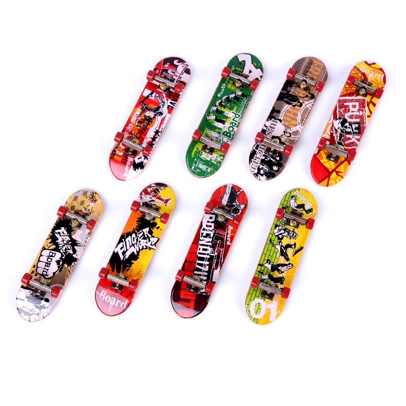 Finger Skateboard Mini Skateboard Fingerboard Finger Toys Birthday Christmas Creative Gifts for Adults Kids Children Finger Skater