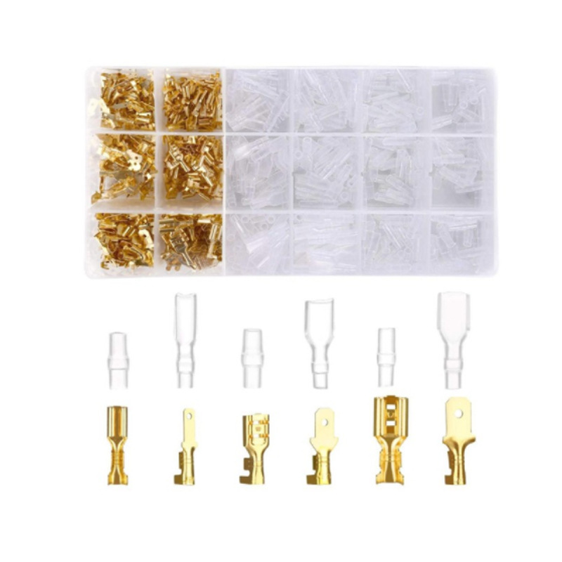 Pince à Sertir SN-48B avec 600 Cosse a Sertisseur pour Electriques 0,5-2,5 mm² (22-16 AWG) Câble Bricolage Rouge Pinces Professionnelles Kit d'outils de Sertissage pour Pince a Sertir