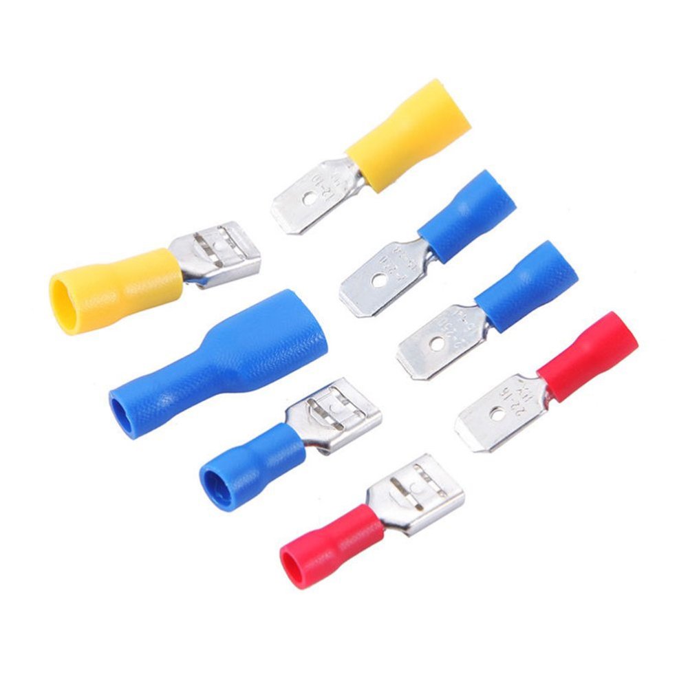 480pcs Cosse Electriques Cosses Electriques pour Voiture,Connecteur Electrique,Assortiment Connecteurs Isoées sertissage