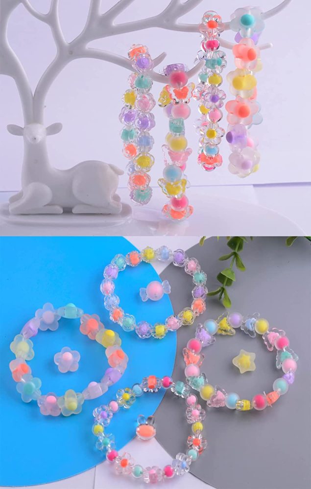 100pcs 13mm Star Charm Bead Acrylic Pastel Beads Transparent Frosted Candy Cute Colorful Kawaii for Bracelet Phone Lanyard Wrist Strap DIY Craft Jewelry Necklace Making