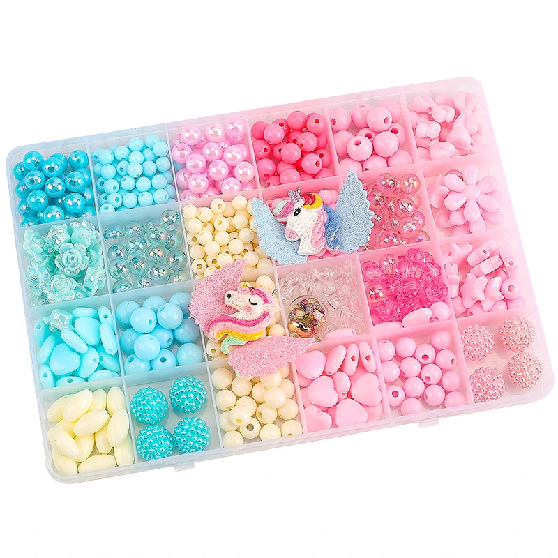 DIY Bead Jewelry Making Kit for Girl Children Necklace Bracelets Making Art Craft Creativity Bead Macking Kit Christmas Birthday Gift