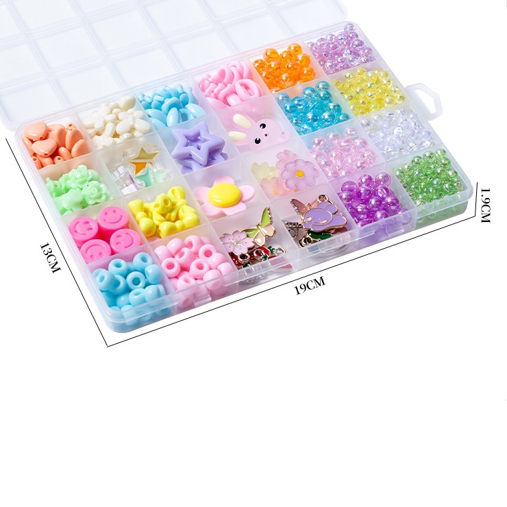DIY Bead Jewelry Making Kit for Girl Children Necklace Bracelets Making Art Craft Creativity Bead Macking Kit Christmas Birthday Gift