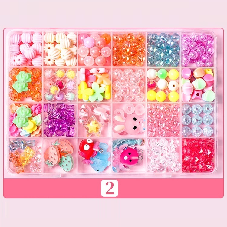 DIY Bead Jewelry Making Kit for Girl Children Necklace Bracelets Making Art Craft Creativity Bead Macking Kit Christmas Birthday Gift
