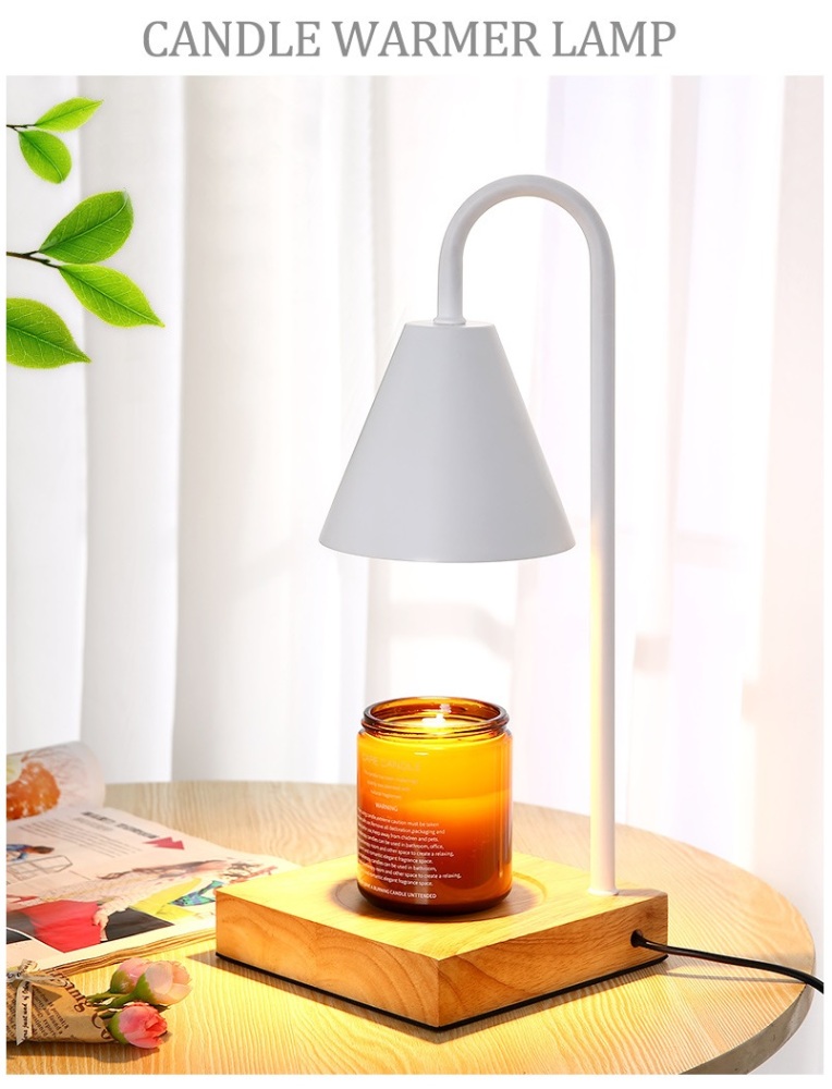 Electric Candle Warmer Lamp Dimmable Wax Melter Candle Warmer Lamp with Bulb Aromatic Candle Holders for Home Office Bedroom