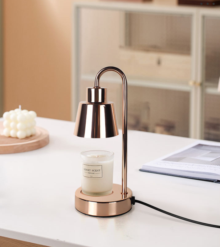 Mini Electric Candle Warmer Lamp Dimmable Wax Melter Candle Warmer Lamp with Bulb Aromatic Candle Holders for Home Bedroom