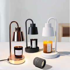 Mini Electric Candle Warmer Lamp Dimmable Wax Melter Candle Warmer Lamp with Bulb Aromatic Candle Holders for Home Bedroom