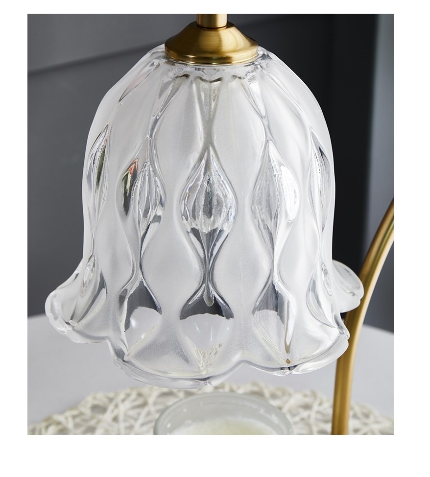 Electric Candle Warmer Lamp Dimmable Wax Melter Candle Warmer Lamp US Plug with Bulb Aromatic Candle Holder Gift for Home Office