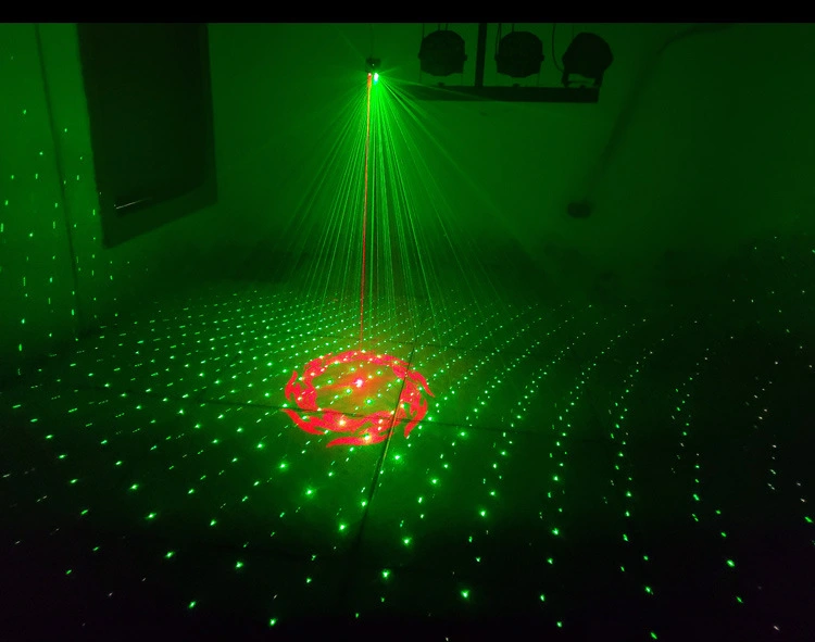 Portable Stage DJ Party Laser Projector Disco Red Green Projector with Remote Control USB Powered for Club Family Holiday Christmas Wedding
