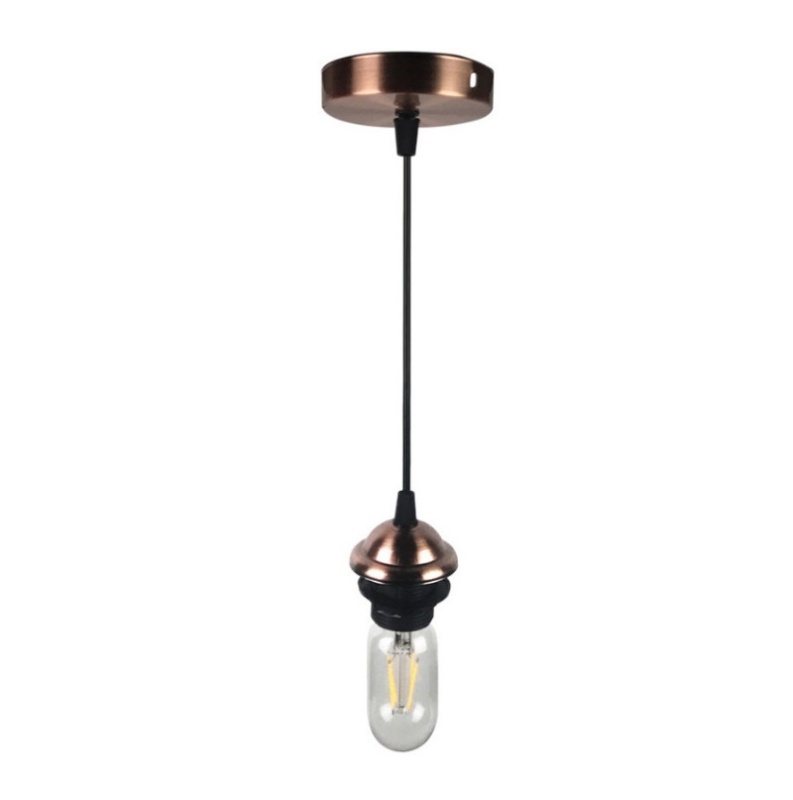 Metal E27 Lamp Holder 120cm Cable Hanging Lamp Chandelier Pendant Light Ceiling Light Fitting Holders DIY Lampshade