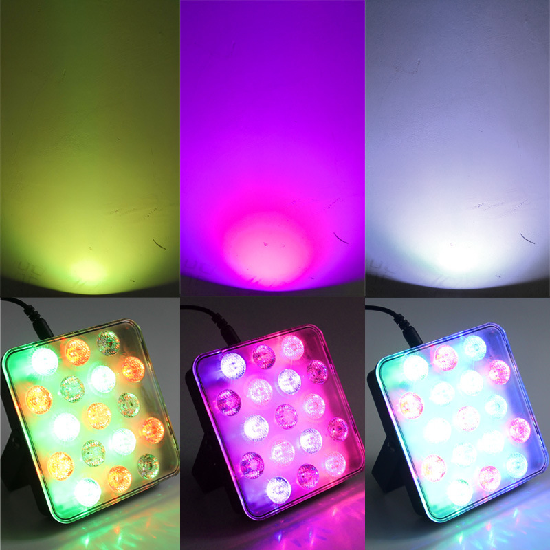 Stage Light Disco Light RGB LED Par Light Sound Activated with Remote Control for Party Wedding Bar Stage Christmas Halloween