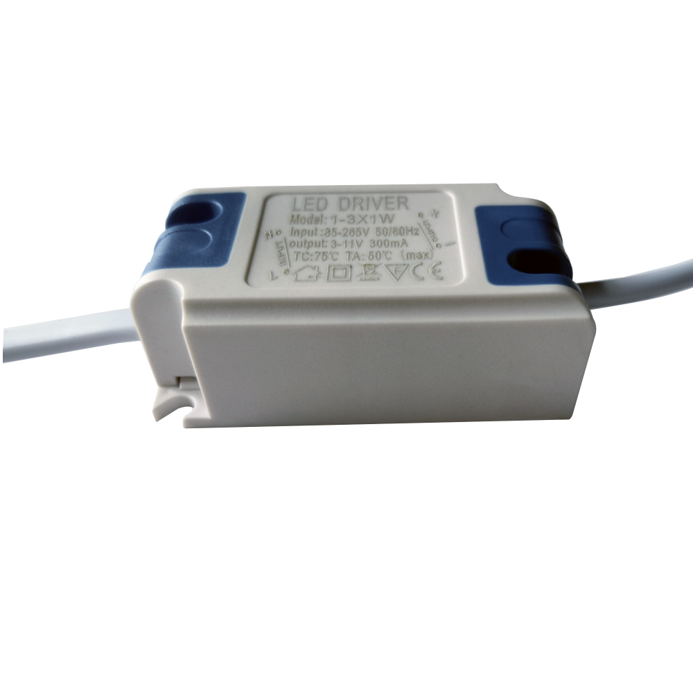 LED Driver 1-3W Constant Current 300mA DC Connector External Power Supply LED Ceiling Lamp Transformer High Power AC 85-265V (1-3W)