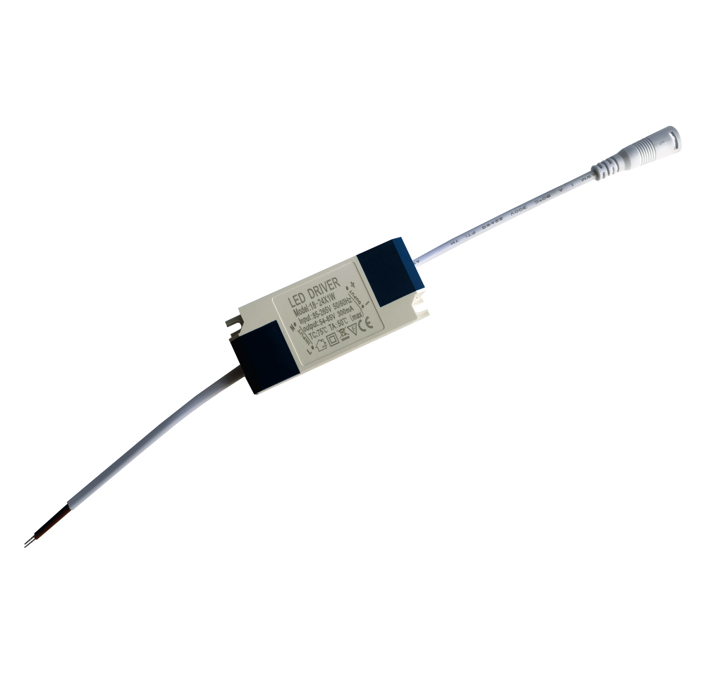 LED Driver 18-24W Constant Current 300mA DC Connector External Power Supply LED Ceiling Lamp Transformer High Power AC 85-265V (18-24W)