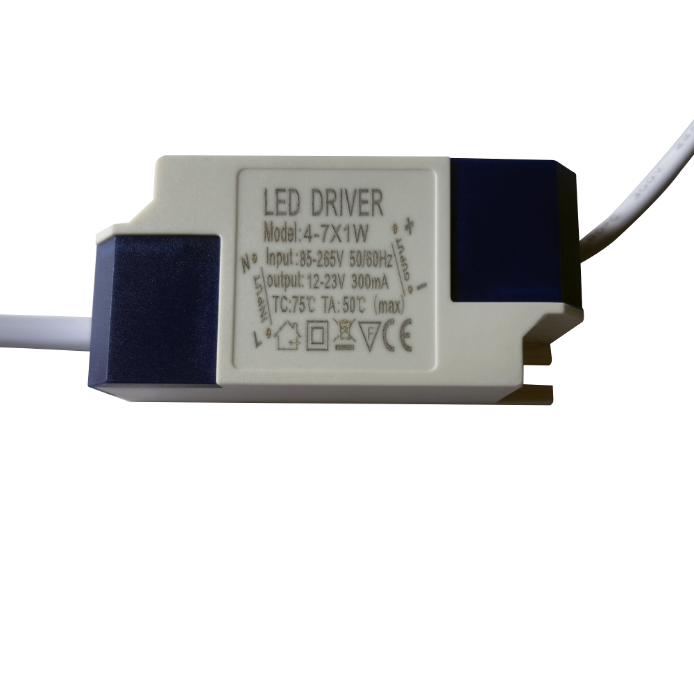 LED Driver 4-7W Constant Current 300mA DC Connector External Power Supply LED Ceiling Lamp Transformer High Power AC 85-265V (4-7W)