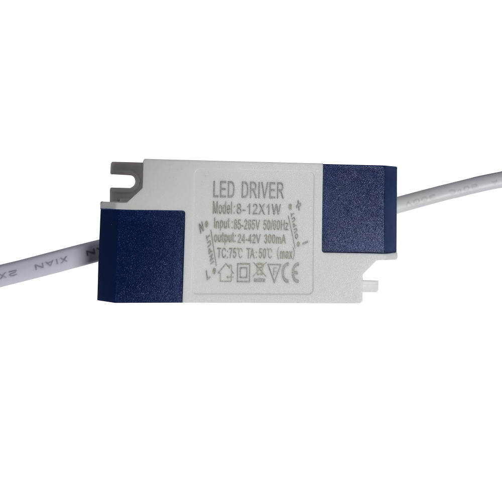 LED Driver 8-12W Constant Current 300mA DC Connector External Power Supply LED Ceiling Lamp Transformer High Power AC 85-265V (8-12W)