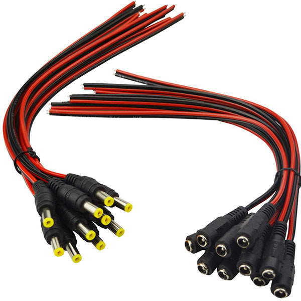 Male Female maidodo DC Power Connector Cable Wire CENTROPOWER Male and Female Power Jack Adapter for Led Strip CCTV Security Camera Cable Wire Ends Plug Barrel Adapter