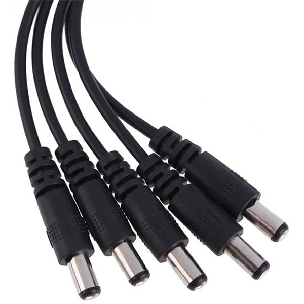 1 Female to 5 Male maidodo DC Power Splitter Cable, Y Extension Wire, 1 to 5 Adapter Cable Connectors for Led Strip CCTV Security Camera Cable Wire Ends Plug