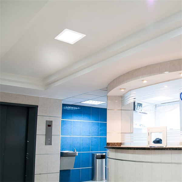 Maidodo Ultra Thin LED Panel Light 18W Warm White LED Ceiling Recessed Panel Light Slim Square Panel Light for Indoor