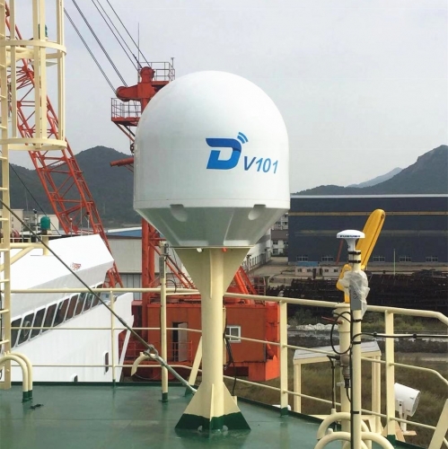 DITEL 100cm VSAT antenna installed on Product oil tanker going for Singapore--Myanmar sailing line