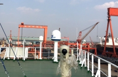 DITEL 60cm VSAT Antenna installed on Bulk carrier goinging for Asian sailing line