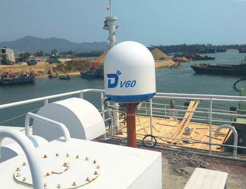 DITEL V60 VSAT Antenna installed on fishing boat