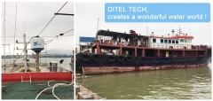 DITEL V61 VSAT Antenna installed on fishing boat