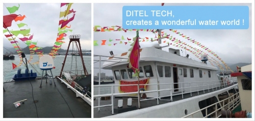 DITEL V61 VSAT Antenna installed on fishing boat