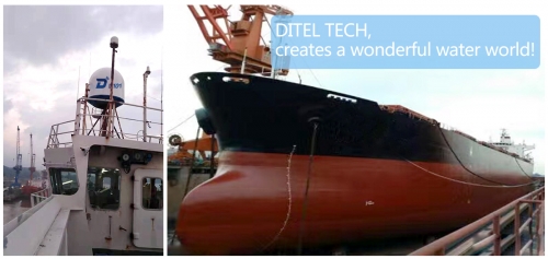 DITEL V101 maritime satellite VSAT Antenna installed on Bulk carrier of 50,000 tons going for global lines