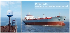 DITEL maritime satellite VSAT V61 installed on 11000DWT Oil Tanker