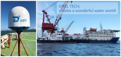 DITEL V81 maritime satellite VSAT installed on an engineering vessel