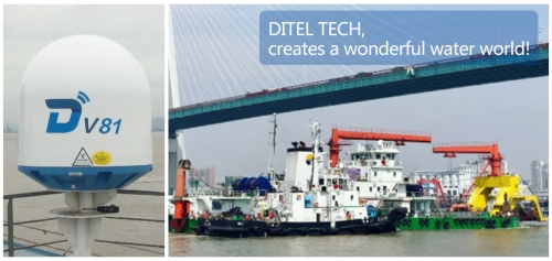 DITEL V81 Maritime VSAT Witnesses the Efficient Work on a Cutter Suction Dredger