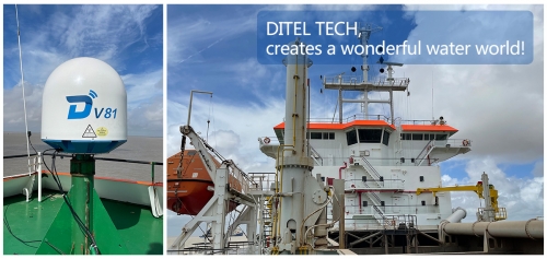 DITEL V81 Maritime VSAT was Installed on a Trailing Suction Hopper Dredger