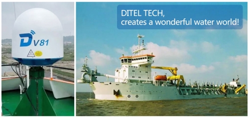 DITEL V81 Maritime VSAT Solution for a Trailing Suction Hopper Dredger