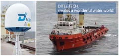 DITEL V81 Maritime VSAT Facilitates the Efficient Operation of Supply Ship
