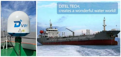 DITEL V81 Maritime VSAT was Installed on an Oil Tanker