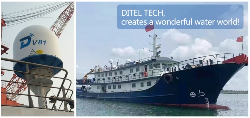 DITEL V81 Maritime VSAT Solution for Sport Fishing Boat