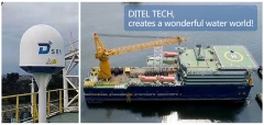 DITEL S81 Marine TVRO Solution for a Barge