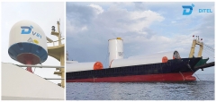 Cargo Ship stay connected during navigation by DITEL V81 VSAT