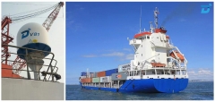DITEL VSAT V81 installed on a 110m container ship