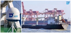DITEL VSAT 83cm V81 on a 134m bulk carrier